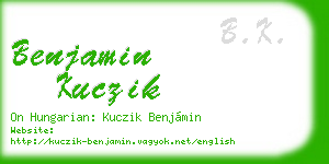 benjamin kuczik business card